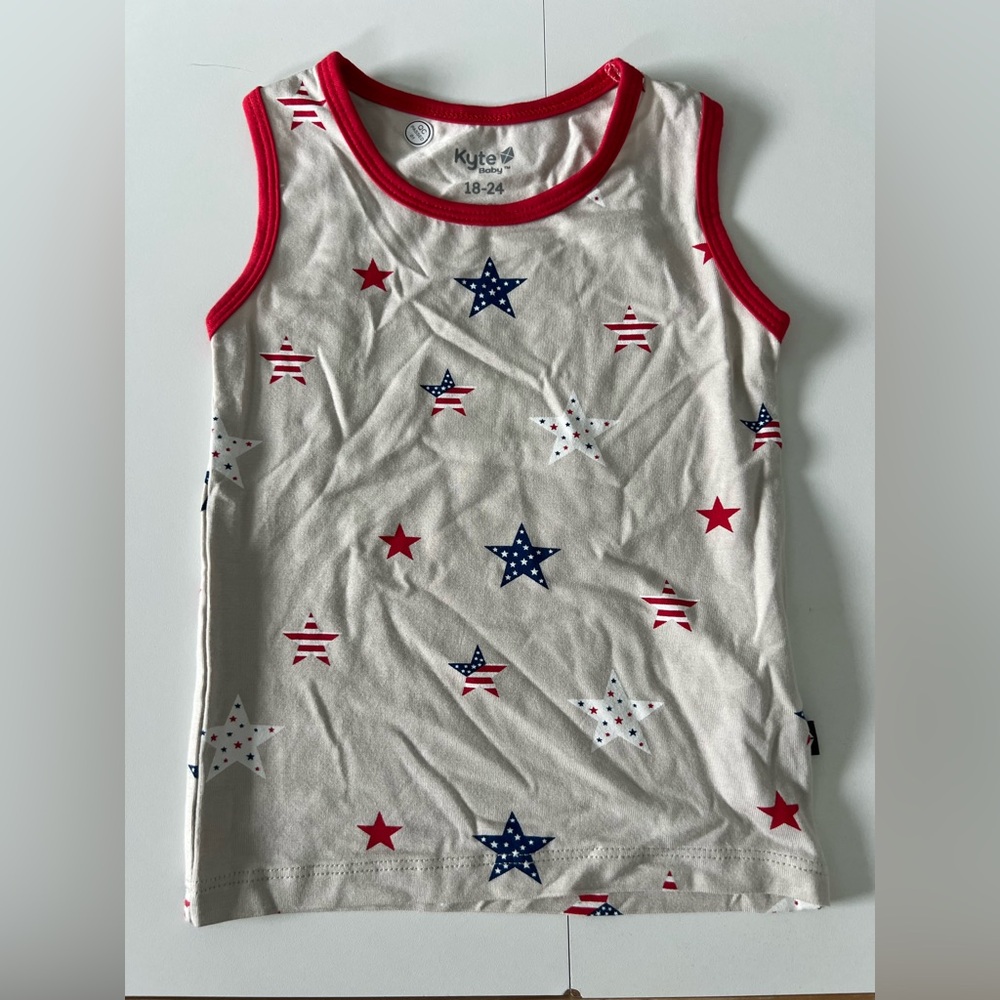 Kyte Baby New Without Tags Stars & Stripes Tank Top 18-24 months